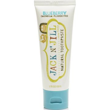 JACK 'N JILL NATURAL BLUEBERRY TOOTHPASTE TANDPASTA TUBE 50 GRAM