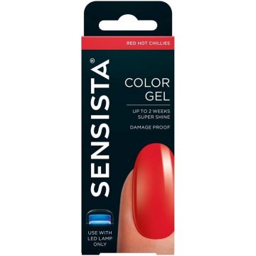 SENSISTA RED HOT CHILLIES COLOR GEL GELLAK NAGELLAK POTJE 7,5 ML