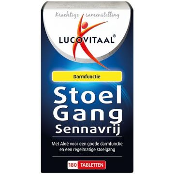 LUCOVITAAL STOELGANG SENNAVRIJ TABLETTEN POT 180 STUKS