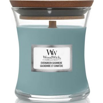 WOODWICK EVERGREEN CASHMERE GEURKAARS POT 85 GRAM