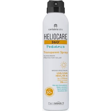 CANTABRIA LABS HELIOCARE 360 (CANTABRIA LABS) 360 PEDIATRICS SPF 50+ TRANSPARENT ZONNEBRAND SPRAY 200 ML