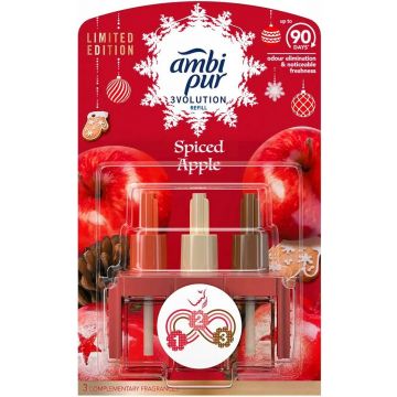AMBI PUR 3VOLUTION SPICED APPLE LUCHTVERFRISSER (REFILL) 3 X 20 ML