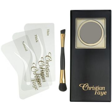 CHRISTIAN FAYE SEMI PERMANENT EYEBROW MAKEUP KIT CHARCOAL SET 1 STUK