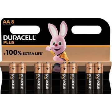 DURACELL PLUS POWER (DURACELL) PLUS POWER AA-BATTERIJEN PAK 8 STUKS