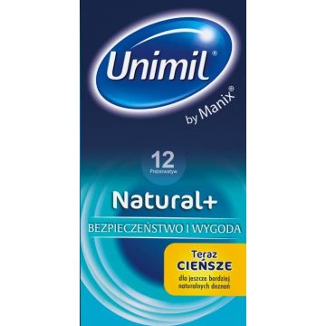 UNIMIL NATURAL+ CONDOOMS DOOSJE 12 STUKS