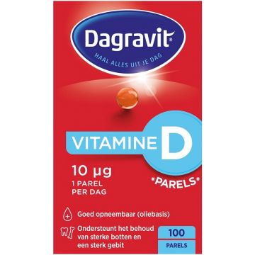 DAGRAVIT VITAMINE D (DAGRAVIT) VITAMINE D PARELS 10 UG DOOSJE 100 STUKS