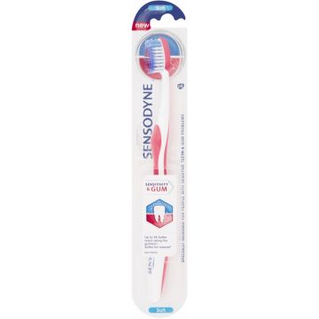 SENSODYNE GEVOELIGHEID & TANDVLEES (SENSODYNE) GEVOELIGHEID & TANDVLEES SOFT TANDENBORSTEL PAK 1 STUK