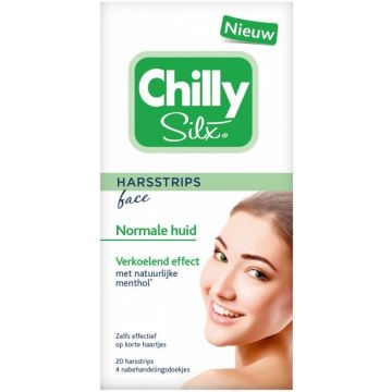 CHILLY SILX HARSSTRIPS FACE NORMALE HUID DOOSJE 20 STUKS