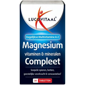 LUCOVITAAL MAGNESIUM VITAMINEN & MINERALEN COMPLEET TABLETTEN 30 STUKS
