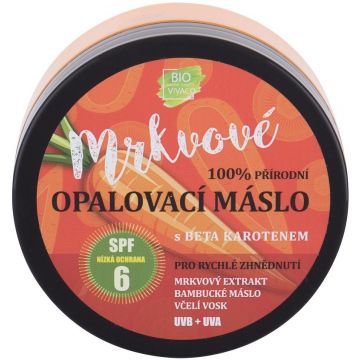 VIVACO BIO CARROT SPF 6 TANNING BUTTER POT 150 ML