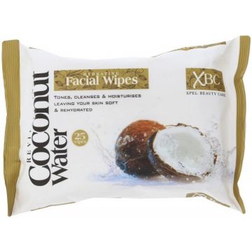XPEL XBC COCONUT WATER FACIAL WIPES REINIGINGSDOEKJES PAK 25 STUKS