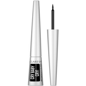 CLARESA CRY BABY CRY! BLACK WATERPROOF EYELINER 4 GRAM