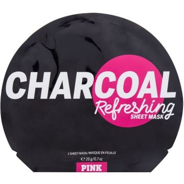 VICTORIA'S SECRET PINK CHARCOAL REFRESHING SHEET MASK GEZICHTSMASKER ZAKJE 1 STUK