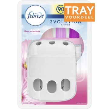 AMBI PUR 3VOLUTION PARADISE FLOWER HOUDER + NAVULLING LUCHTVERFRISSER TRAY 4 X 3 X 20 ML
