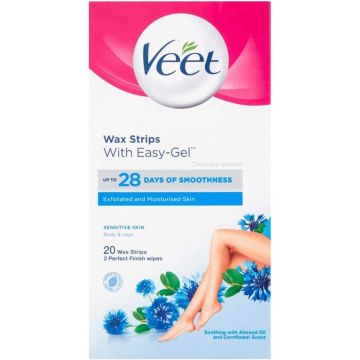 VEET EASY STRIP GEBRUIKSKLARE WAXSTRIPS DOOSJE 20 STUKS