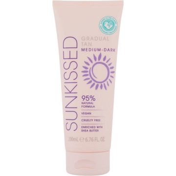 SUNKISSED NATURAL GRADUAL MEDIUM-DARK TAN MOUSSE TUBE 200 ML