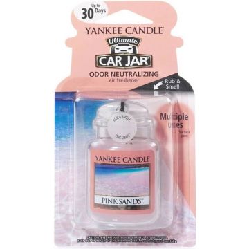 YANKEE CANDLE PINK SANDS CAR JAR AUTOLUCHTVERFRISSER 10 GRAM