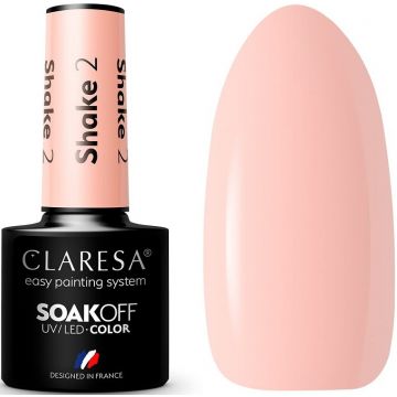 CLARESA COLOR SOAK OFF SHAKE 02 UV/LED GELLAK POTJE 5 GRAM
