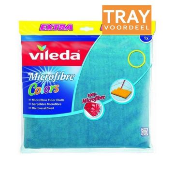 VILEDA MICROFIBRE COLORS MICROVEZEL DWEIL TRAY 12 X 1 STUK
