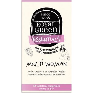 ROYAL GREEN ESSENTIALS MULTI WOMAN TABLETTEN 60 STUKS
