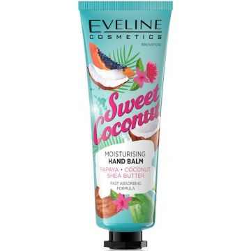 EVELINE SWEET COCONUT MOISTURISING HAND BALM TUBE 50 ML
