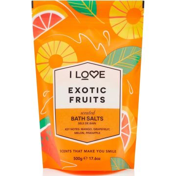 I LOVE EXOTIC FRUITS BATH SALTS BADZOUT 500 GRAM