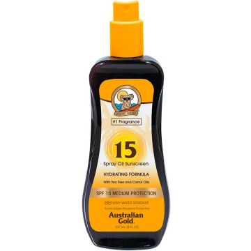 AUSTRALIAN GOLD OIL SUNSCREEN SPF 15 ZONNEBRAND SPRAY 237 ML