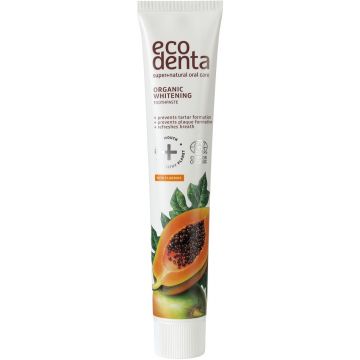 ECODENTA ORGANIC WHITENING TOOTHPASTE TANDPASTA TUBE 75 ML