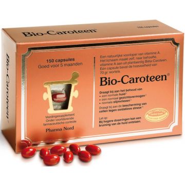 PHARMA NORD BIO-CAROTEEN VOEDINGSSUPPLEMENT CAPSULES DOOSJE 150 STUKS