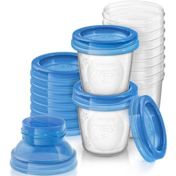 PHILIPS AVENT VIA BEWAARBEKERS VOOR MOEDERMELK DOOS 10 STUKS