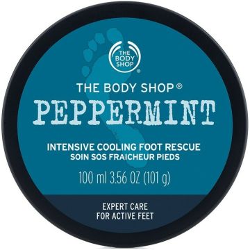 THE BODY SHOP PEPPERMINT (THE BODY SHOP) PEPPERMINT INTENSIVE COOLING FOOT RESCUE VOETCREME POT 100 ML