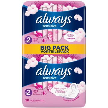ALWAYS SENSITIVE (ALWAYS) SENSITIVE ULTRA LONG MAANDVERBAND 20 STUKS