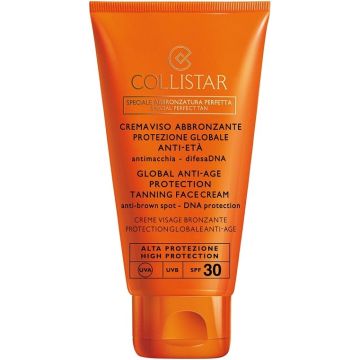 COLLISTAR GLOBAL ANTI-AGE PROTECTION TANNING FACE CREAM SPF 30 TUBE 50 ML