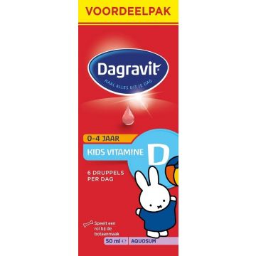 DAGRAVIT 0-4 JAAR KIDS VITAMINE D AQUOSUM DRUPPELAAR 50 ML