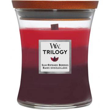 WOODWICK TRILOGY SUN-RIPENED BERRIES GEURKAARS 275 GRAM