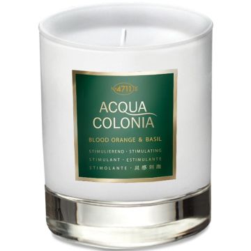 4711 ACQUA COLONIA BLOOD ORANGE & BASIL CANDLE GEURKAARS 180 GRAM