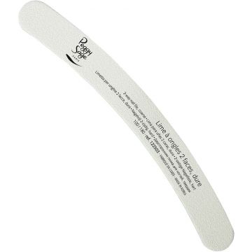 PEGGY SAGE 2 WAY BANANA NAIL FILE COARSE WHITE 100/180 NAGELVIJL 1 STUK