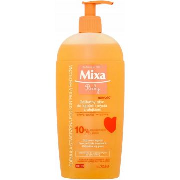 MIXA BABY GENTLE OIL BATH AND WASH LOTION BABY BADOLIE POMP 400 ML