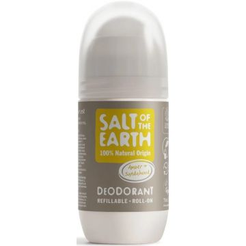 SALT OF THE EARTH AMBER & SANDALWOOD (SALT OF THE EARTH) AMBER & SANDALWOOD DEO DEODORANT ROLLER 75 ML