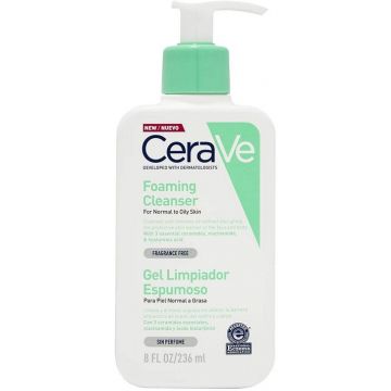 CERAVE FOAMING CLEANSER NORMAL TO OILY SKIN GEZICHTREINIGER POMP 236 ML