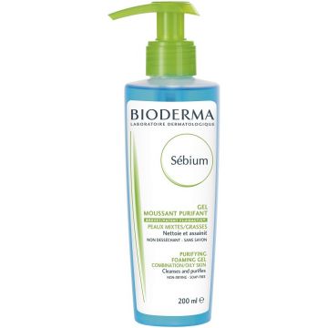 BIODERMA SEBIUM (BIODERMA) SEBIUM PURIFYING FOAMING GEL POMP 200 ML