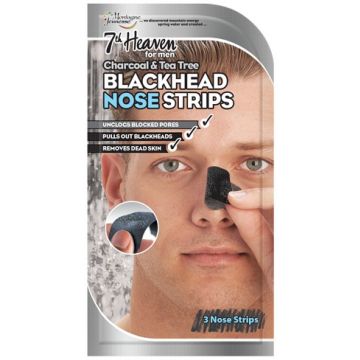 7TH HEAVEN FOR MEN (7TH HEAVEN) FOR MEN BLACK HEAD NOSE STRIPS DOOSJE 3 STUKS