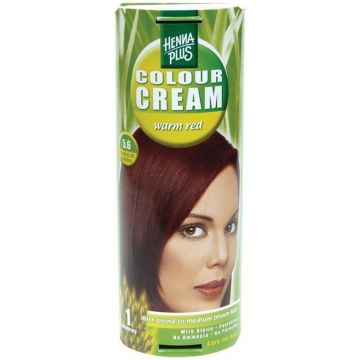 HENNA PLUS COLOUR CREAM 5.6 WARM RED HAARKLEURING PAK 1 STUK