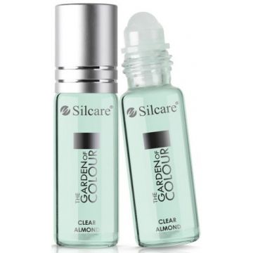 SILCARE THE GARDEN OF COLOUR (SILCARE) THE GARDEN OF COLOUR CLEAR ALMOND NAIL CUTICLE OIL NAGELOLIE ROLLER 11 ML