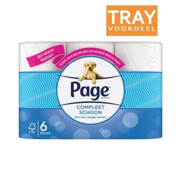 PAGE ORIGINEEL SCHOON TOILETPAPIER TRAY 8 X 6 ROLLEN