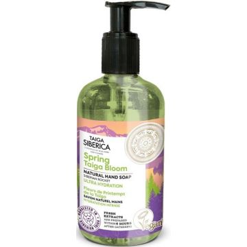 NATURA SIBERICA TAIGA (SIBERICA) TAIGA SPRING TAIGA BLOOM NATURAL HAND SOAP VLOEIBARE ZEEP POMP 300 ML