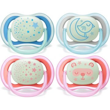 PHILIPS AVENT ULTRA AIR NIGHT (PHILIPS) ULTRA AIR NIGHT 6-18 MAANDEN FOPSPEEN (ASSORTI) 2 STUKS