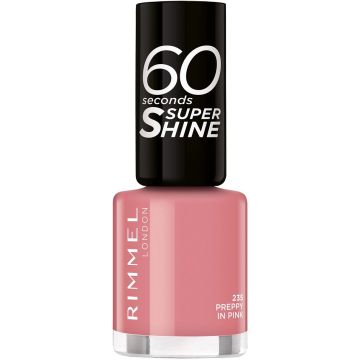 RIMMEL RIMMEL LONDON 60 SECONDS SUPER SHINE NAIL POLISH W 8 ML 0 235 PREPPY IN PINK 8 ML