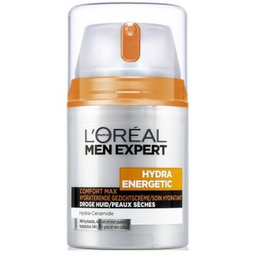 L'OREAL MEN EXPERT HYDRA ENERGETIC (L'OREAL) HYDRA ENERGETIC COMFORT MAX INTENSIEVE HYDRATATIE GEZICHTSCREME 50 ML