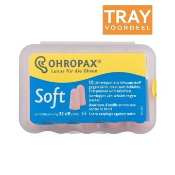 OHROPAX SOFT GELUID OORDOPJES TRAY 240 X 10 STUKS